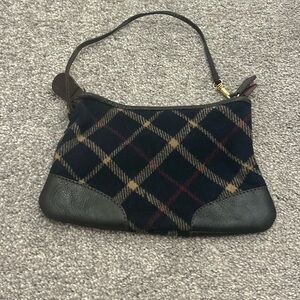 Brooks Brothers Wristlet/Coin Purse with Leather Accents